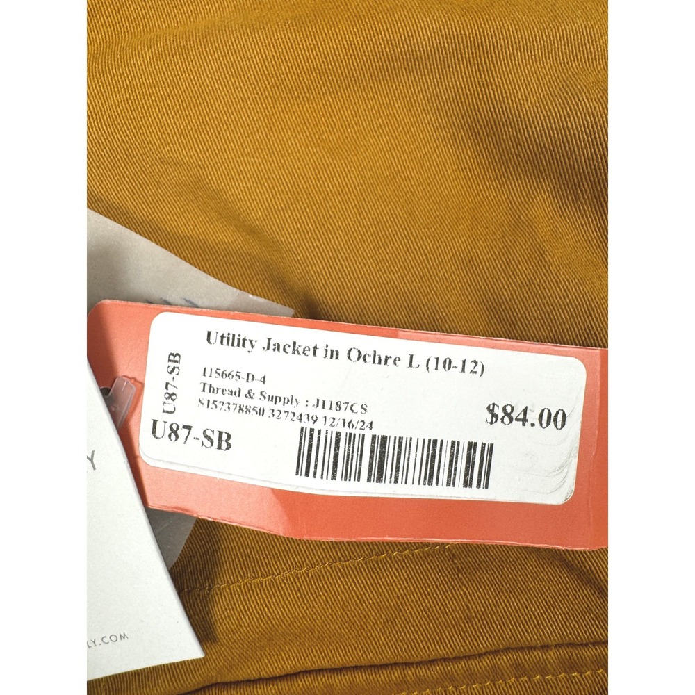 Thread & Supply Utility Jacket Ochre Large NWT - Picture 7 of 11